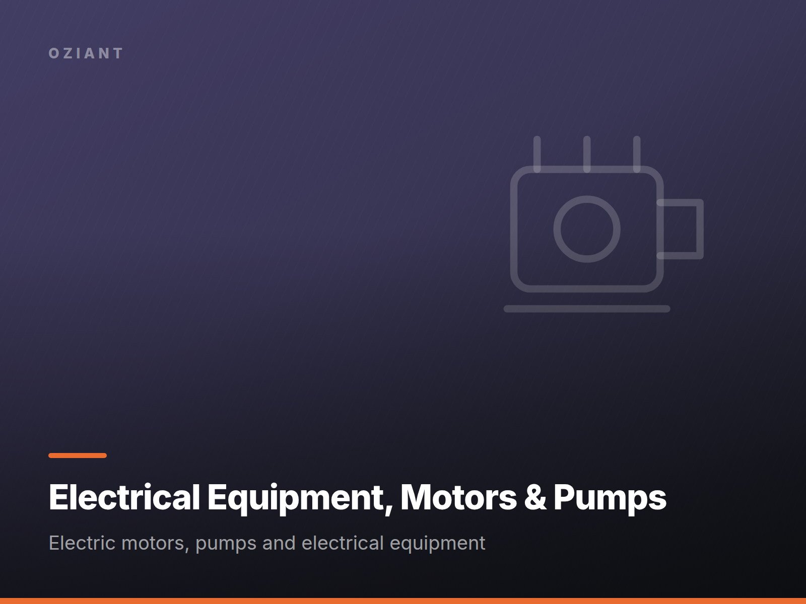 Electrical Equipment, Motors & Pumps