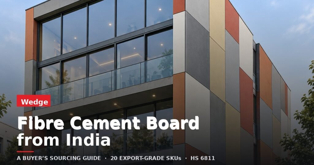 Fibre cement board from India — WedgeCem and WedgeClad export range guide
